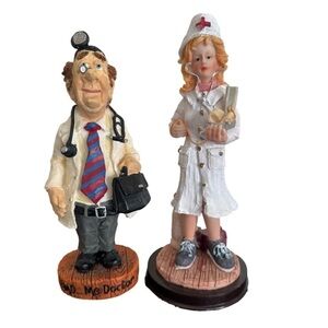 Russ Berrie Doctor Nurse Figurine Set